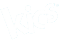 KICS logo in white